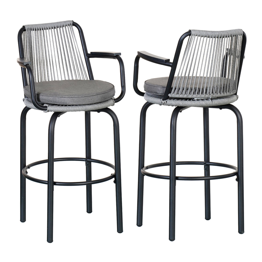 Outdoor Patio Bar Stools Set of 2