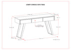 Lowry 60 Inch Wide Console Sofa Table