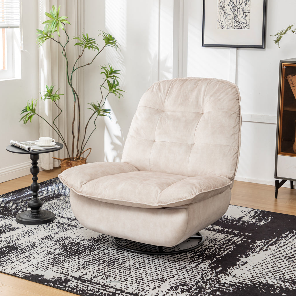 Ivory Recliner with Mobile Phone Holder