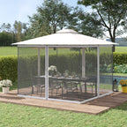 Outsunny 10' x 13' Replacement Mesh Sidewall Netting