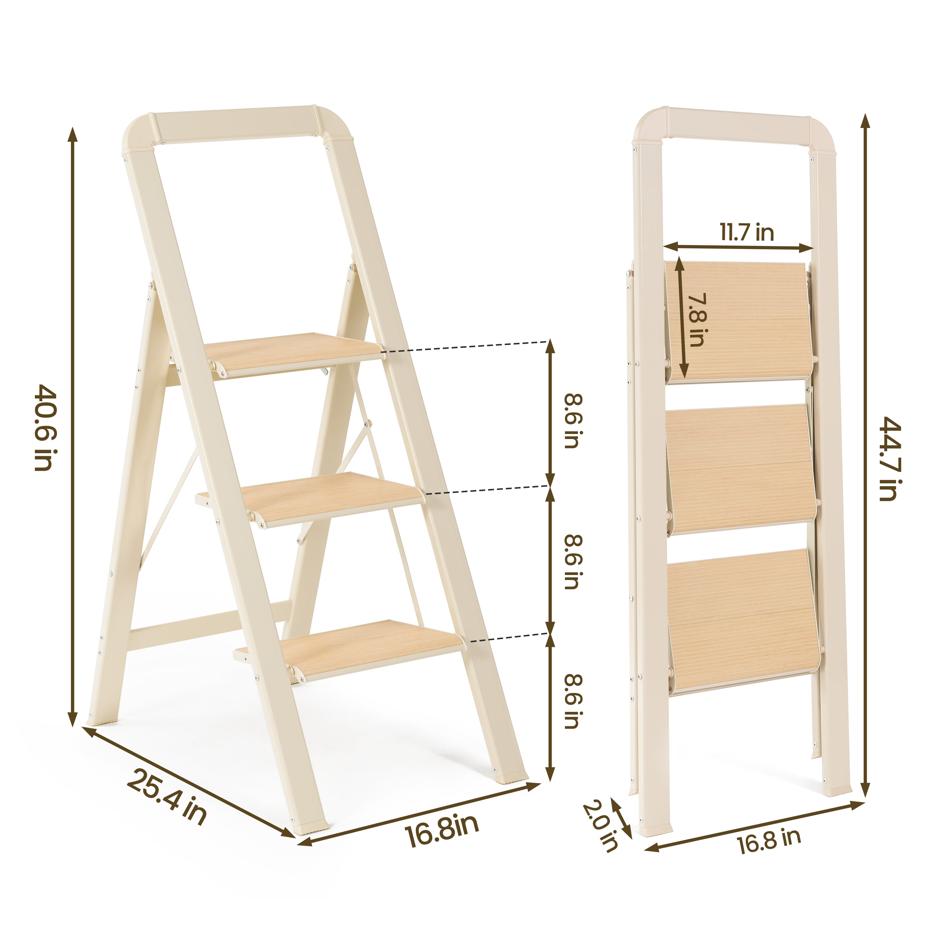 3 Step Ladder Folding Step Stool