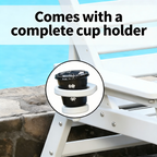 HDPE Chaise Lounge Chair for Outdoor Relaxation