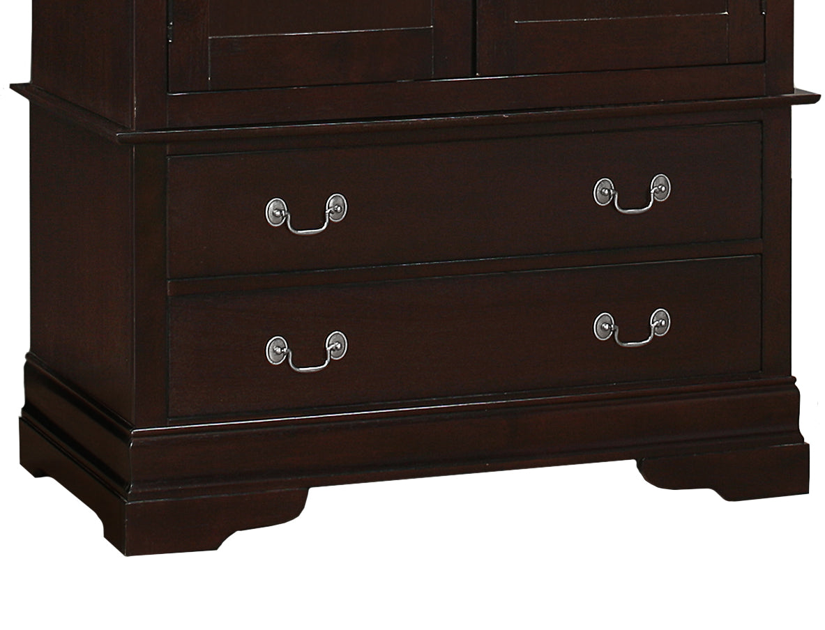 Elegant Cappuccino Storage Armoire