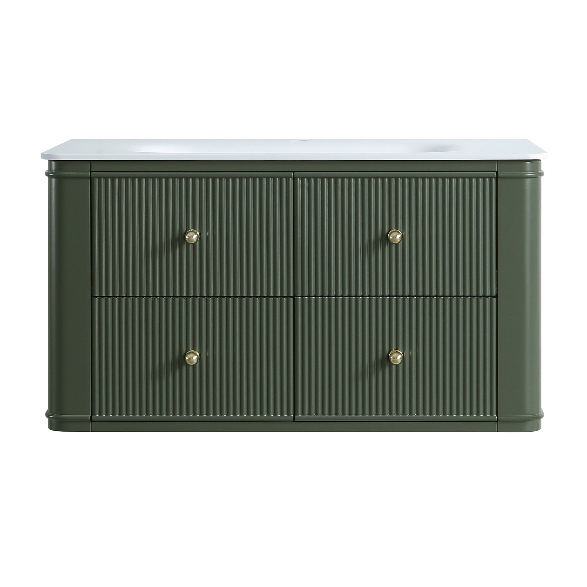 36" Wall Mounted & Floating Single Bathroom Vanity
