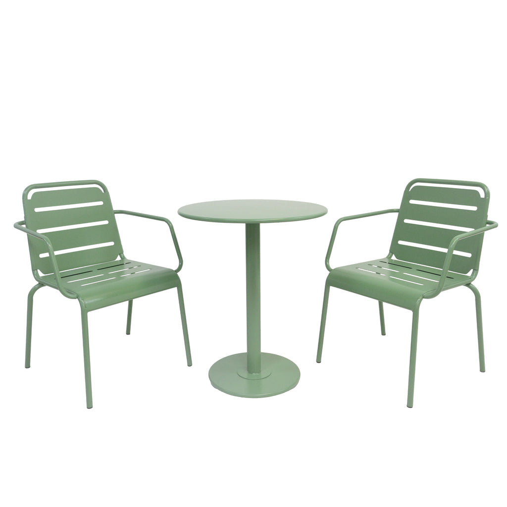 Verve 3-Piece Outdoor Bistro Set - Matte Dark