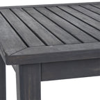 Outdoor Minimalist Acacia Wood Rectangle Bar Table