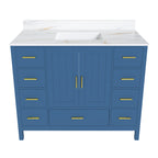42" Modern Solid Wood Bathroom Vanity with Sink