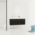 48 Inch Wall-Mounted Bathroom Vanity with Sink