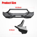 X Style Front Bumper with Winch Plate Compatible with Wrangler JK (2007-2017)