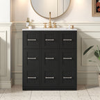 30-Inch Bathroom Vanity with Undermount Sink and Drawers