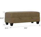 Brown Storage Ottoman