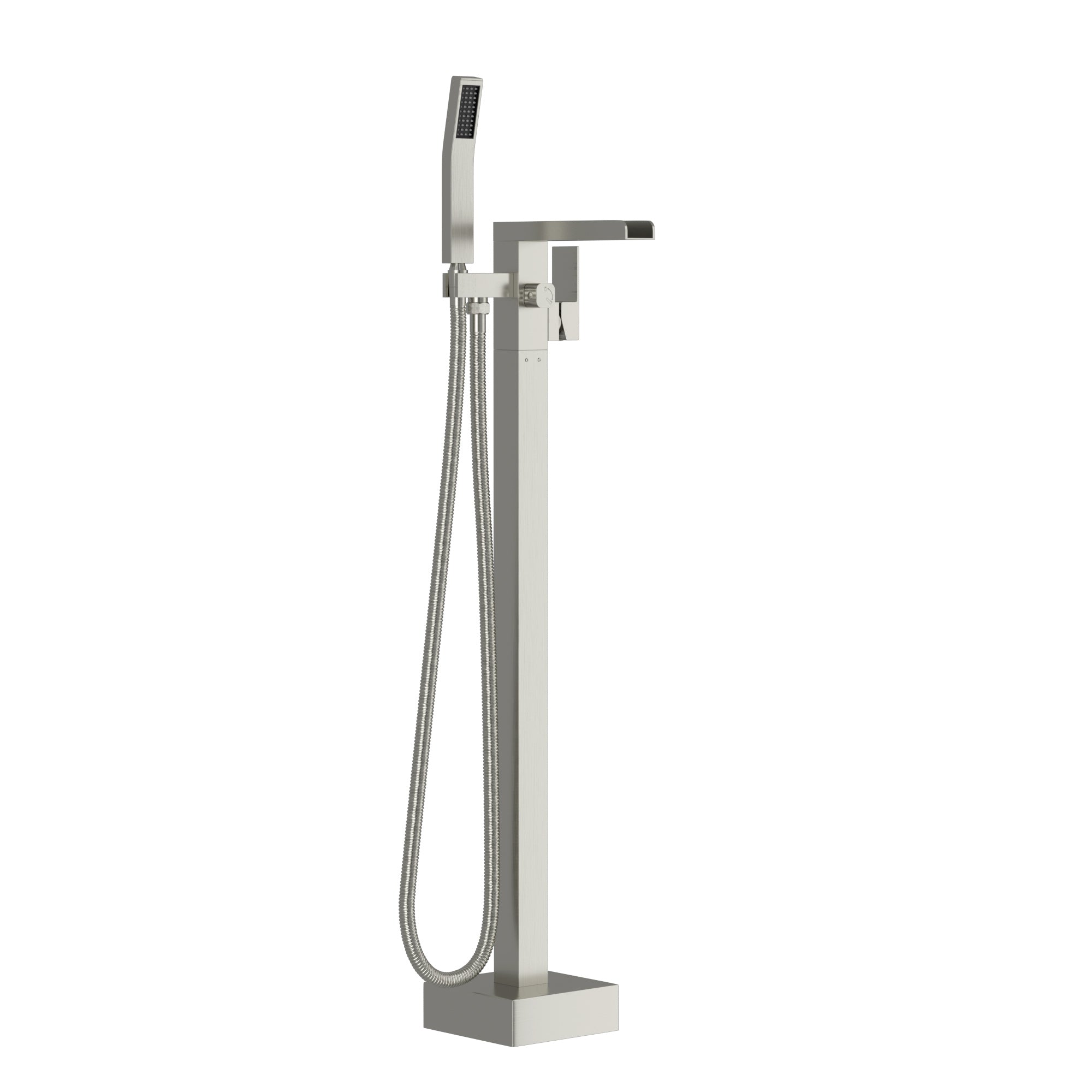 Freestanding Bathtub Faucet Waterfall Tub Filler Brushed Nickel