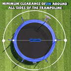 14FT Kids Trampoline with Safety Enclosure Net