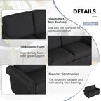 Orisfur Pull Out Sofa Bed Loveseat with Twin Size Memory Mattress