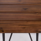 Zion Industrial Wood And Metal Accent Table