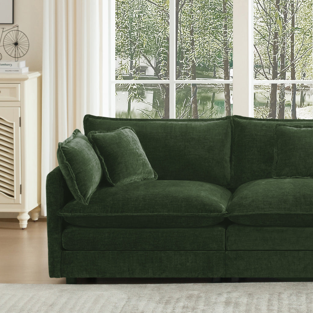 U-Shaped Sectional Sofa w/Reversible Footrest