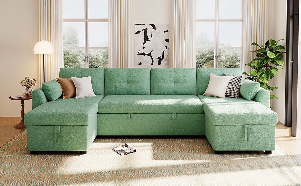 Modern Sectional Sofa U-shaped Sleeper Sofa
