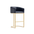Louvre Metal Upholstered Barstool