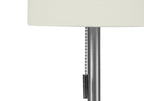 Lighting Set of 2 Table Lamp with USB Port - Nickel Metal