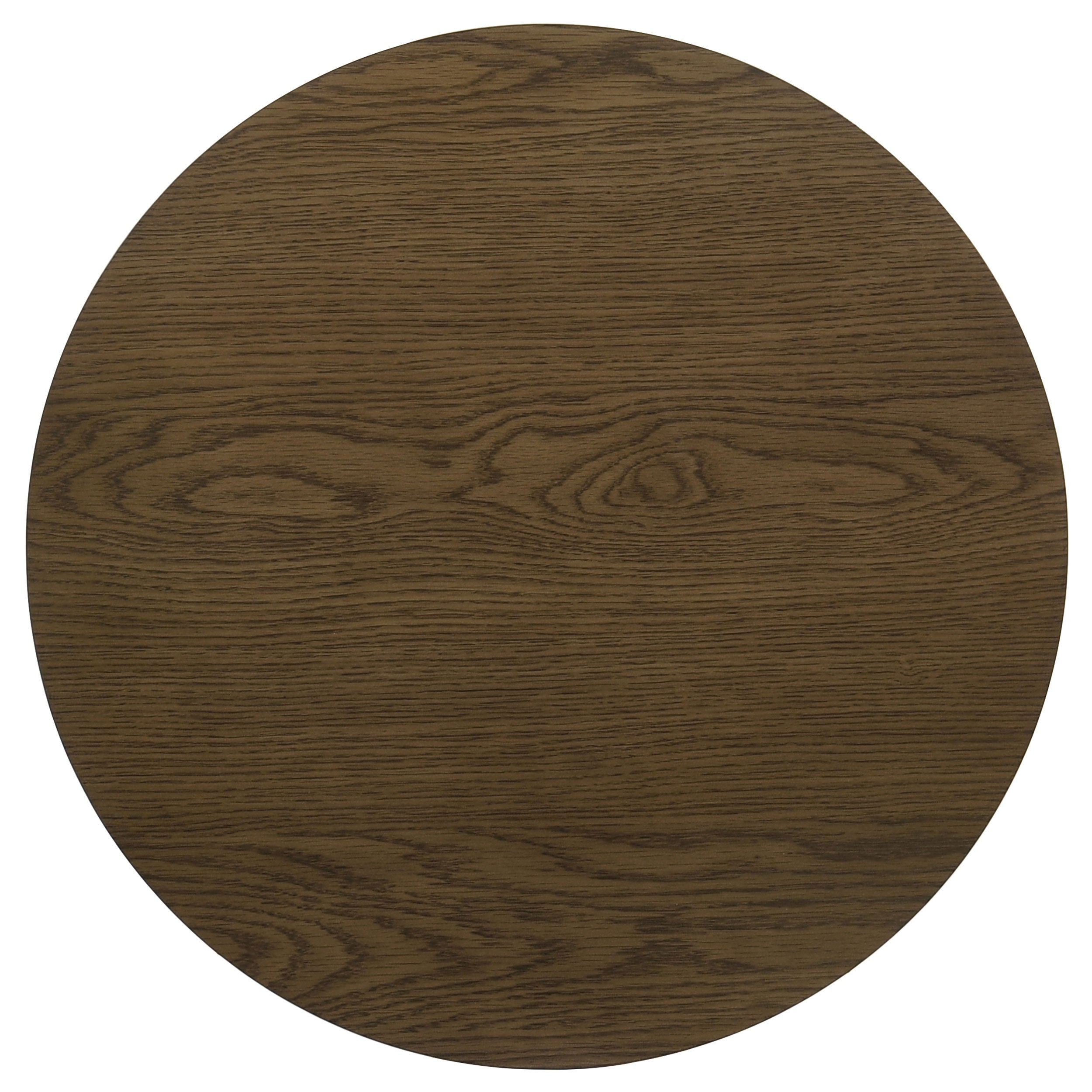 Kessler Round Sculptural Wood End Table Brown-