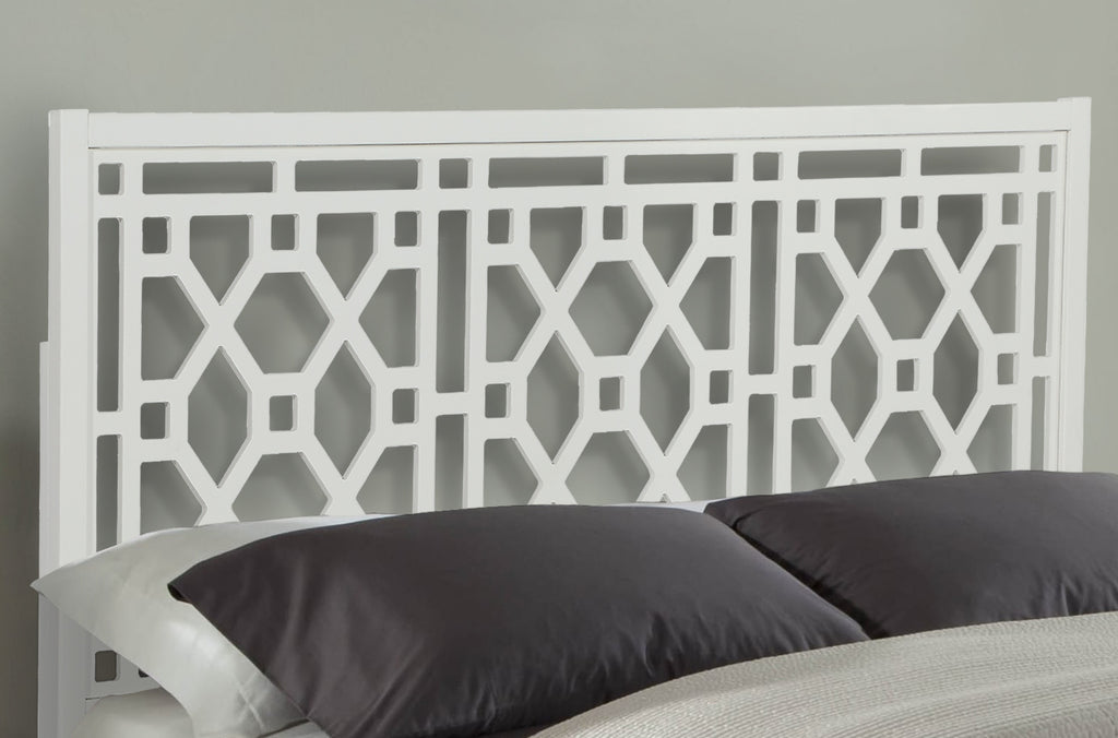Tabor Chippendale White Headboard