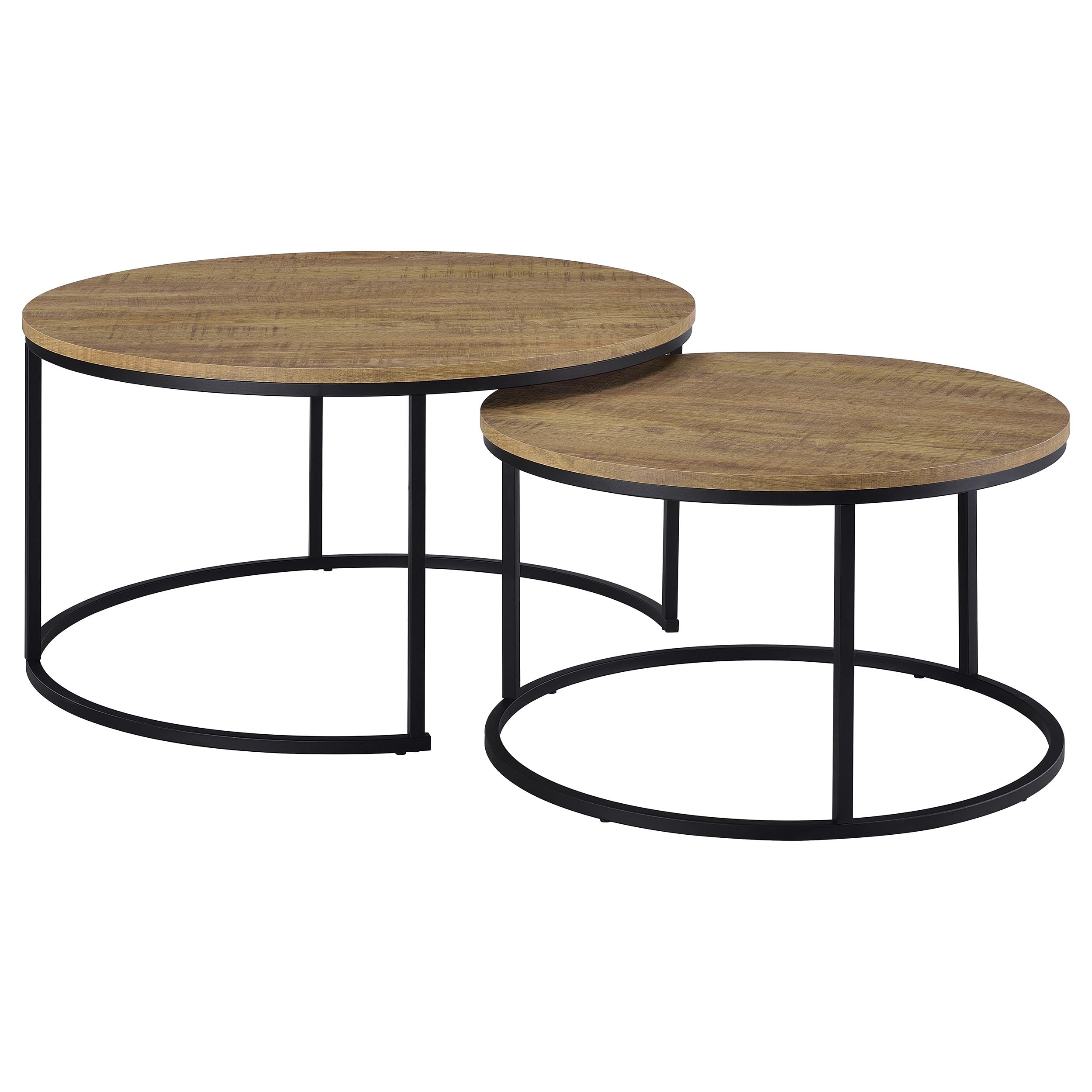 Lainey 2-piece Round Nesting Coffee Table Mango-