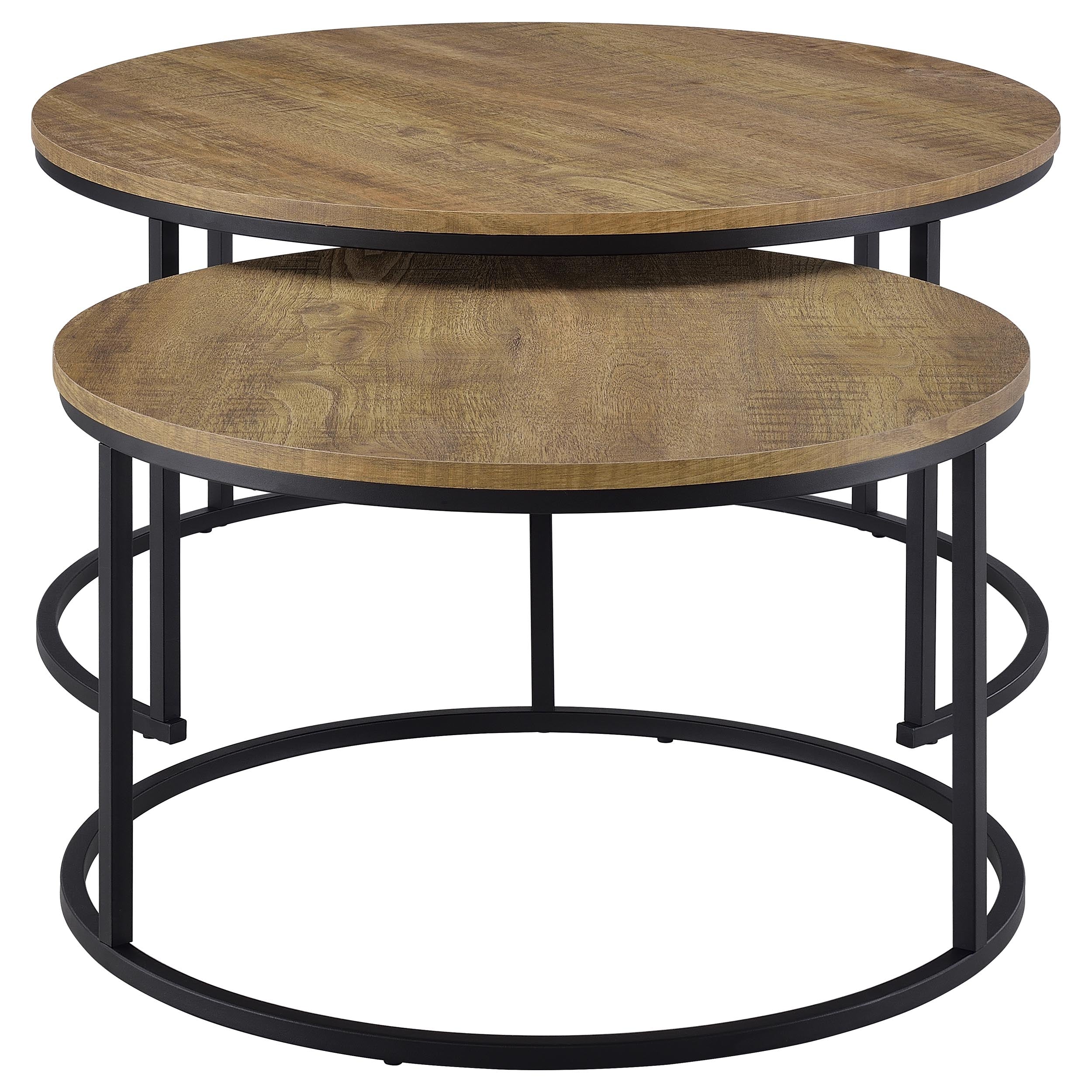 Lainey 2-piece Round Nesting Coffee Table Mango-