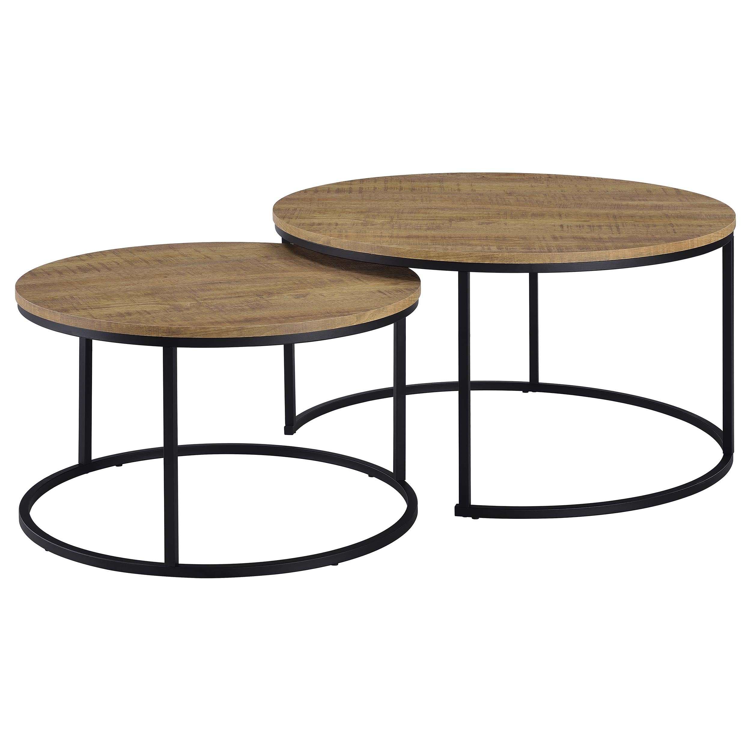 Lainey 2-piece Round Nesting Coffee Table Mango-