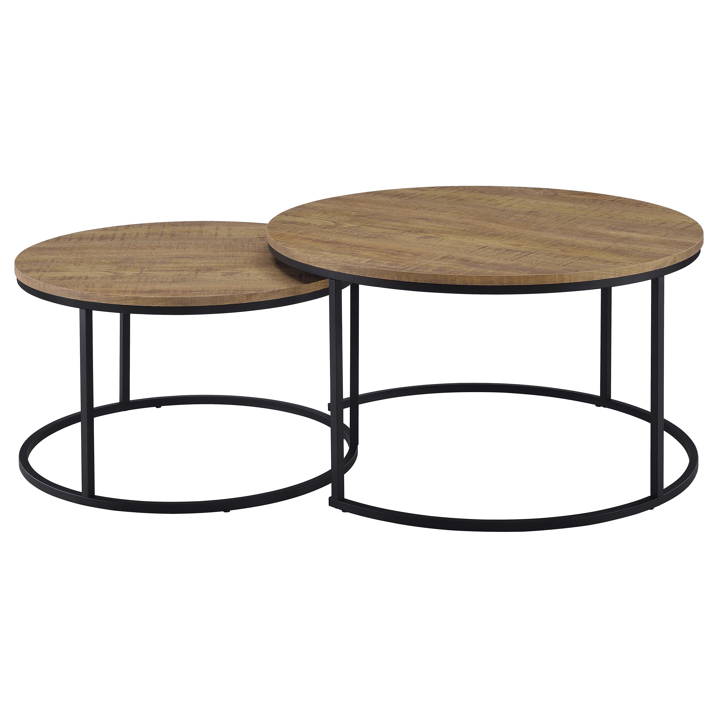 Lainey 2-piece Round Nesting Coffee Table Mango-
