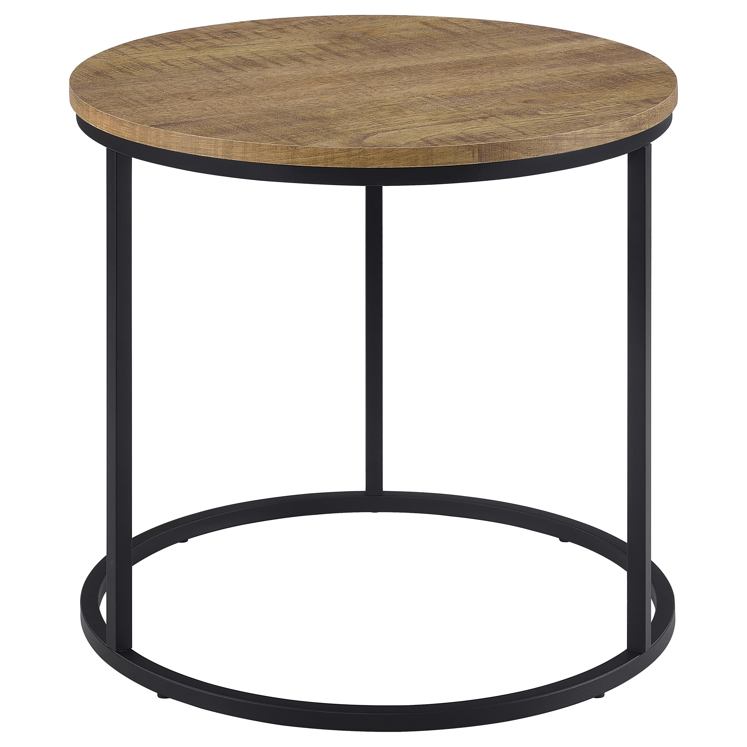 Lainey Round Occasional Side End Table Mango-