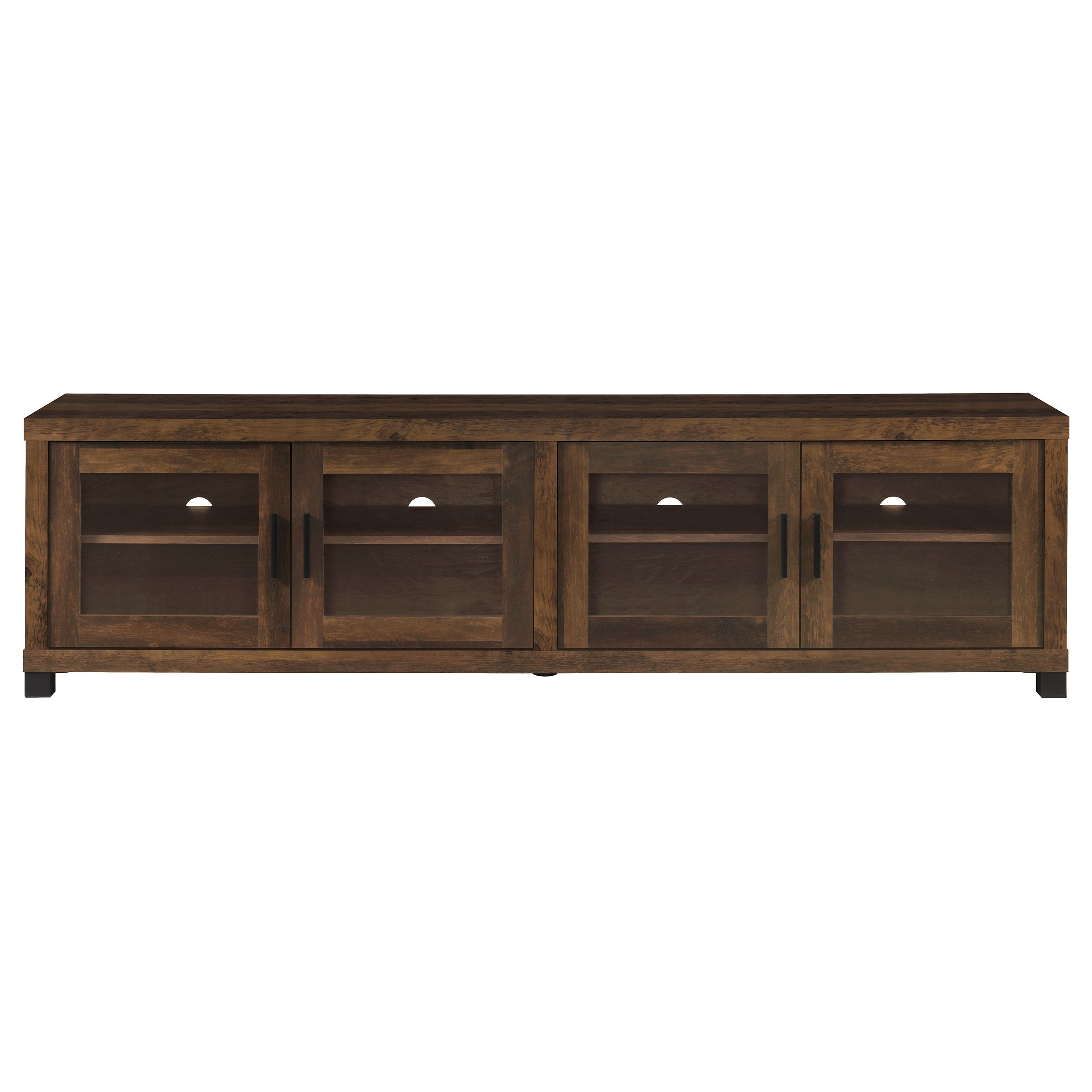 Sachin 4-door Engineered Wood 79-inch TV Stand Dark Pine-CoasterEssence