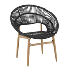 Cyril Outdoor Wicker Papasan Style Dining Chair