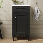16-Inch Bathroom Vanity with Ceramic Sink
