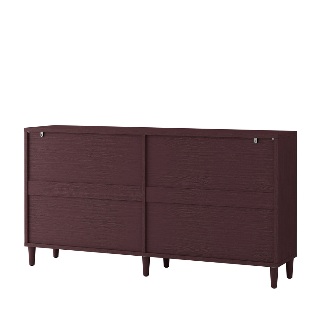 70" Rattan Buffet Cabinet with Storage