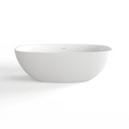 66.9 Inch Freestanding Solid Surface Soaking Bathtub