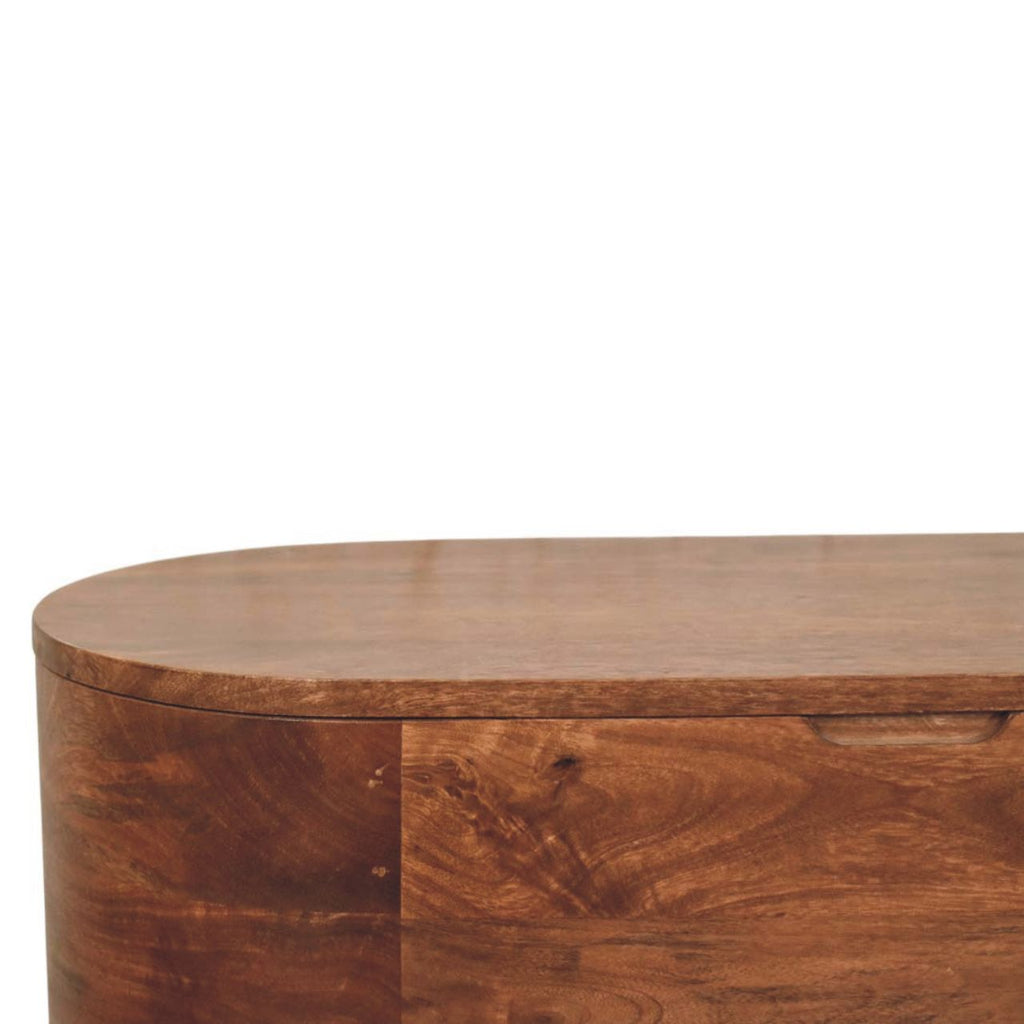 Solid Wood Curva Storage Trunk