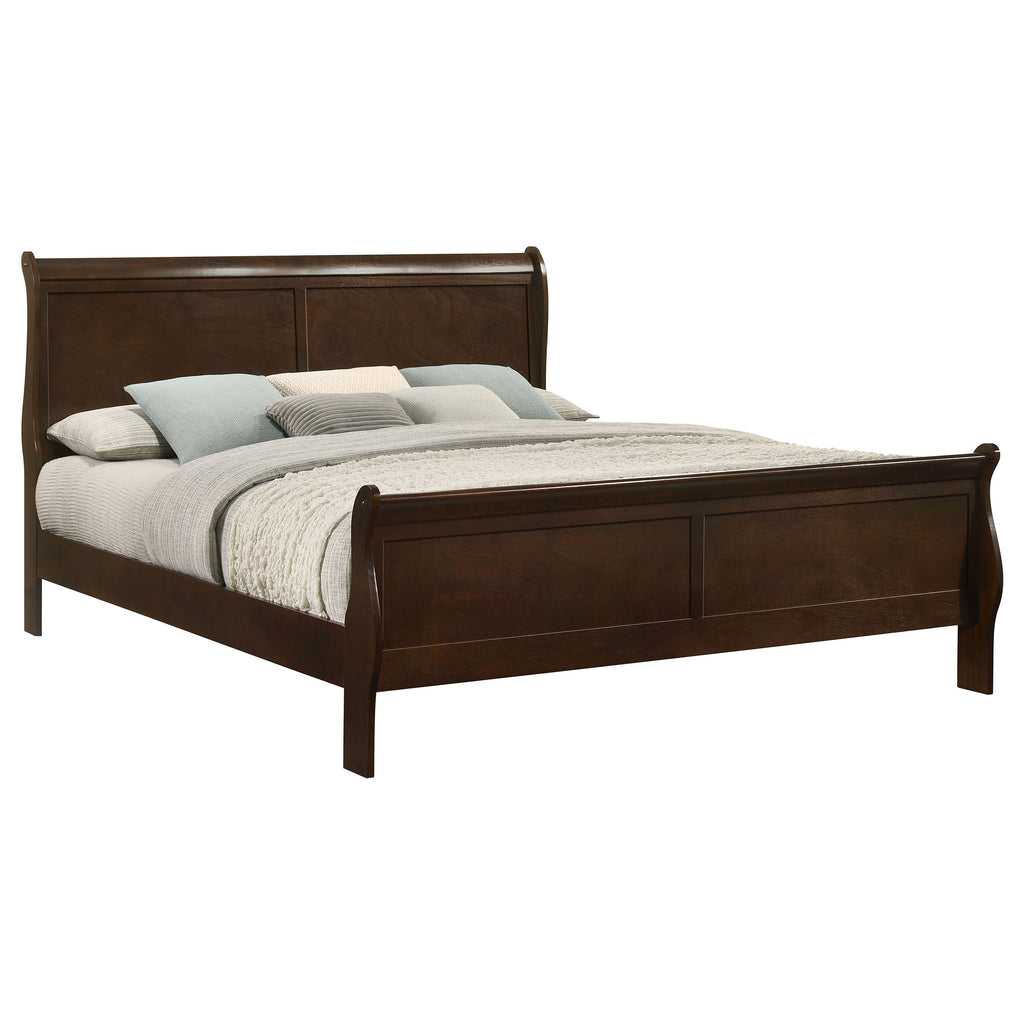 Graffenstaden Cappuccino Wood Eastern King Sleigh Bed