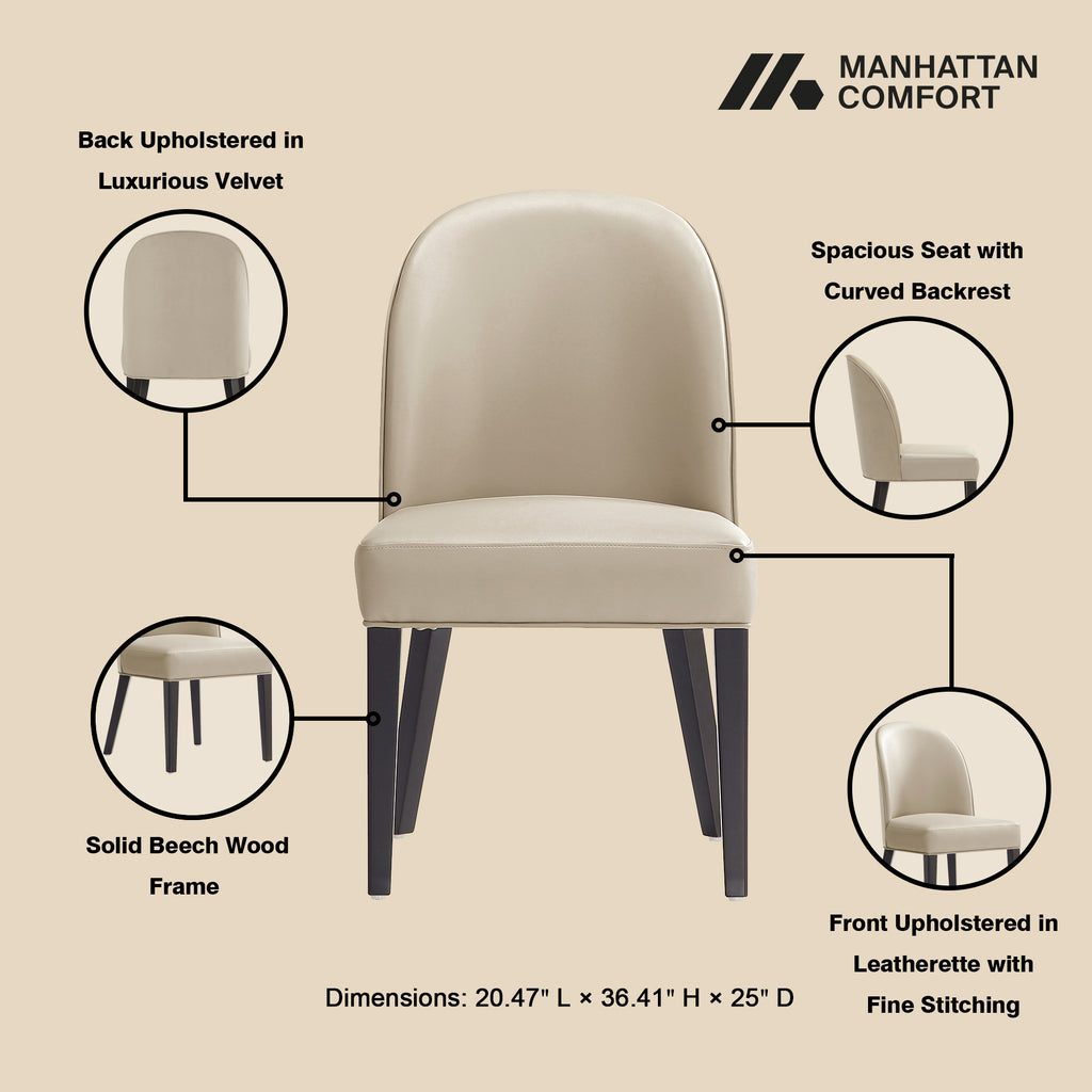 Hillman Wood Upholstered Dining Chair - Set of 2