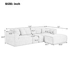 U_Style Luxury Velvet Sofa - 4-Seater