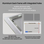 40x32 Inch LED Bathroom Mirror with Front Lights