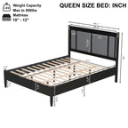 Solid Wood Queen Bed
