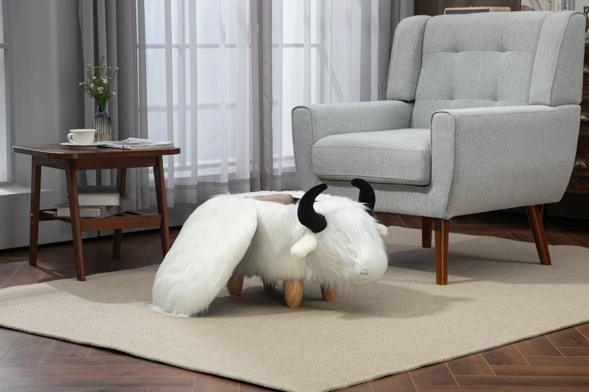 Harry the Buffalo Cow Storage Ottoman-
