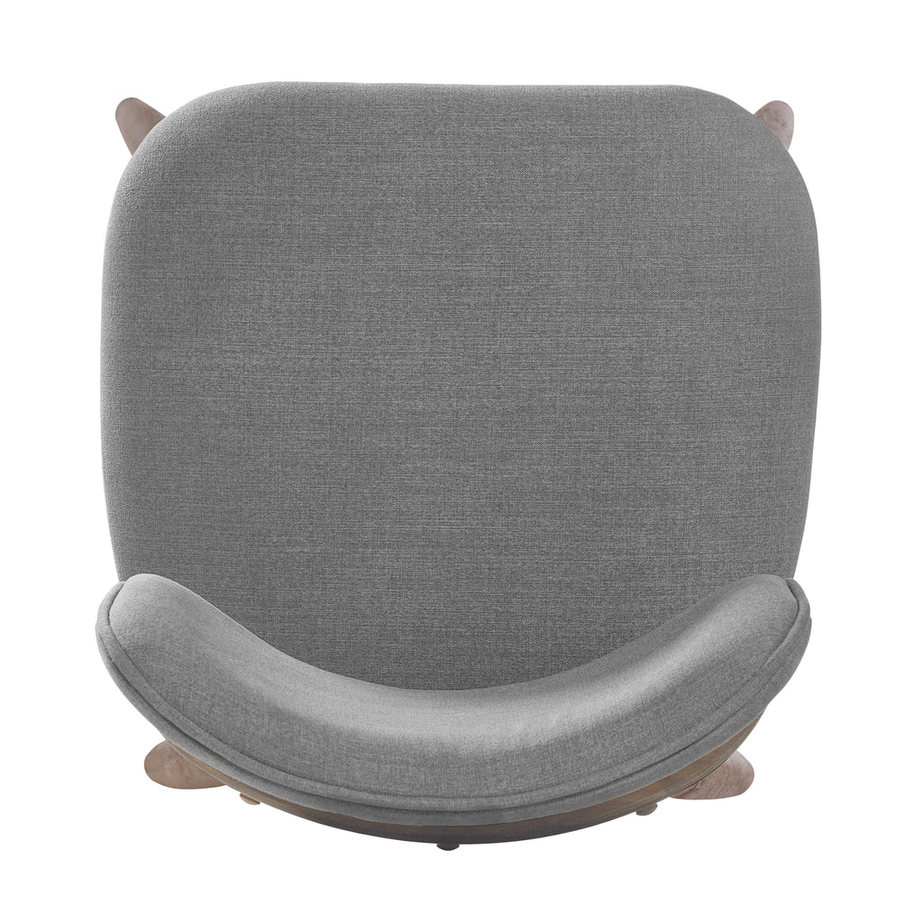 25.7 Inch Seat Height Fabric & Rubberwood Bar Stool