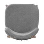 25.7 Inch Seat Height Fabric & Rubberwood Bar Stool