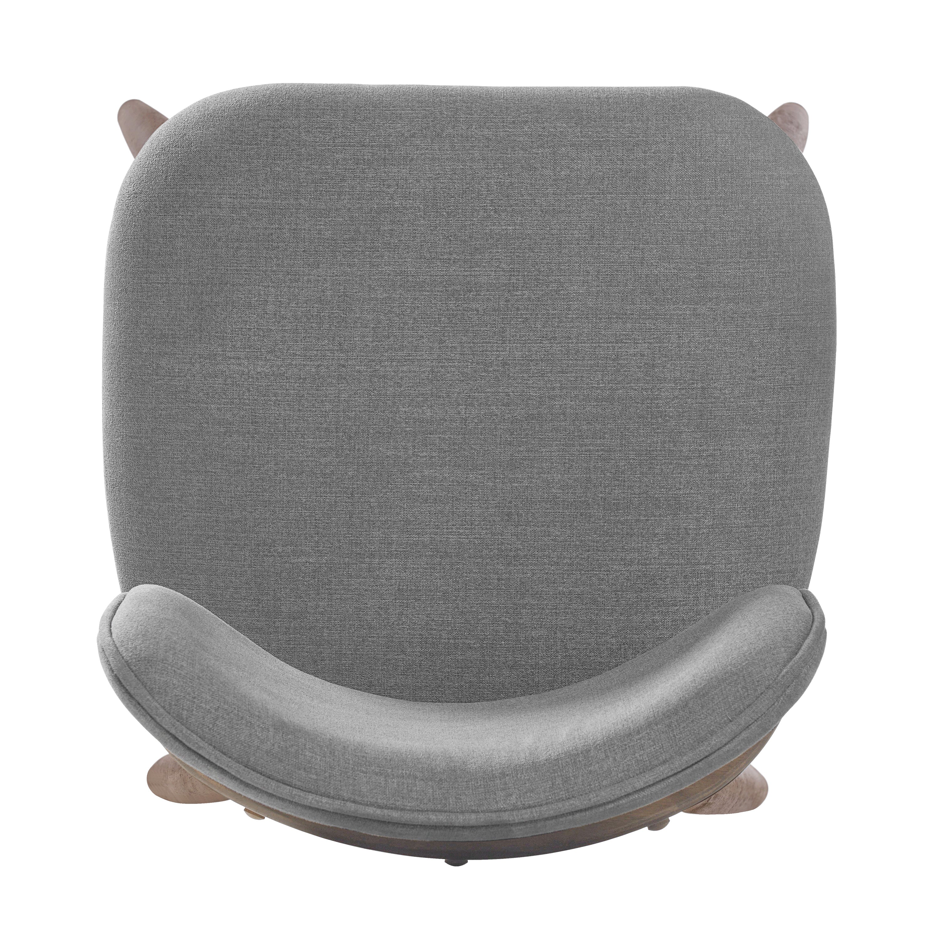 25.7 Inch Seat Height Fabric & Rubberwood Bar Stool