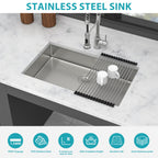 30 Inch ADA-Compliant Kitchen Sink - Undermount Single Bowl