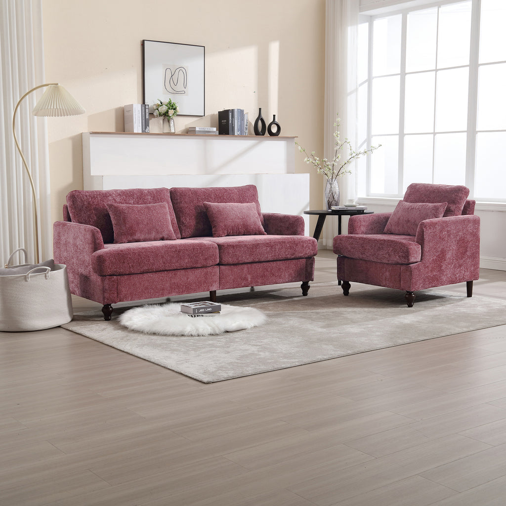 Wood Frame Armchair - Modern Accent Chair