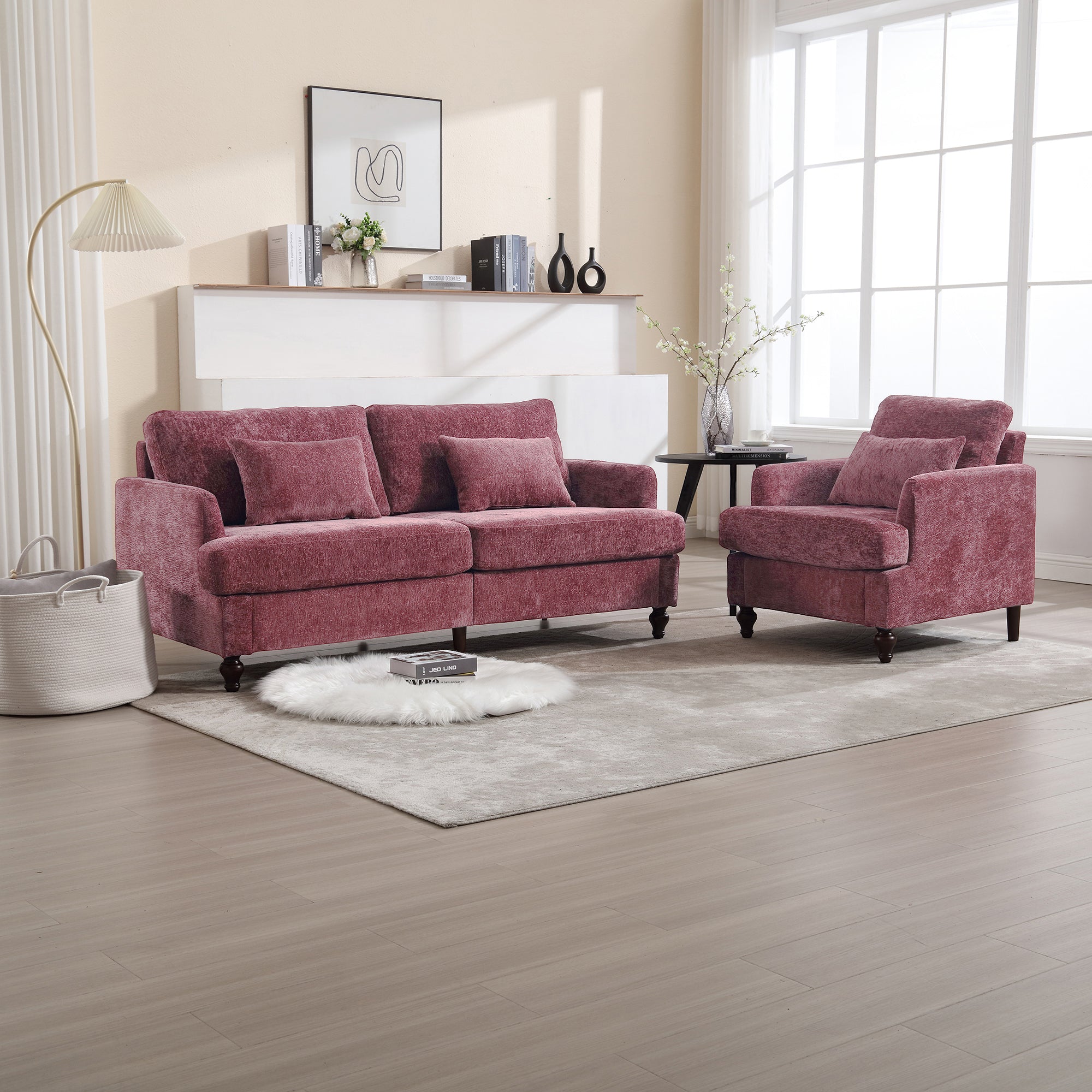 Wood Frame Armchair - Modern Accent Chair