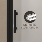 34"x 72" Pivot Shower Door, Matte