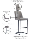 Serena Metal Upholstered Barstool